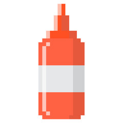 Bottle Pixel Art Flat Icon