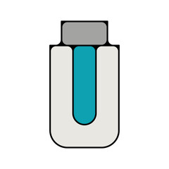 picto logo icones et symbole cle usb disque dur stockage fin couleur turquoise