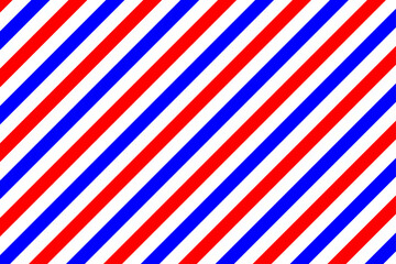 Background representing a barber shop. Red, blue and white stripes.