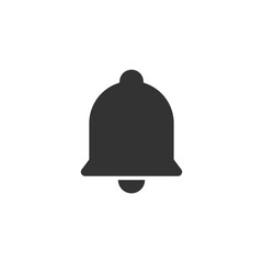 Bell icon vector for web, computer and mobile app