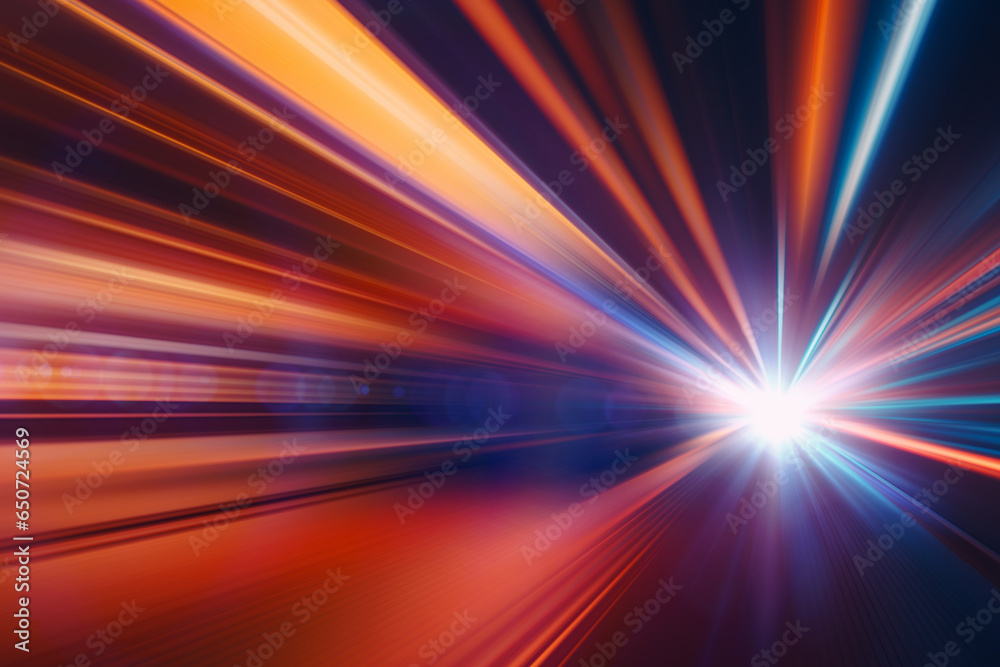 Canvas Prints blur fast light super speed zoom to target ultra energy high performance concept abstract for backgr