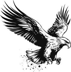 Eagle Majesty: Striking Vector Illustration of the Bald Eagle