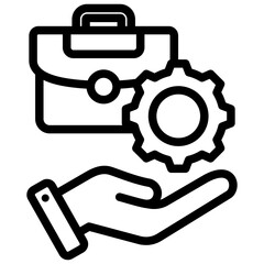 Volunteer Work Outline Icon