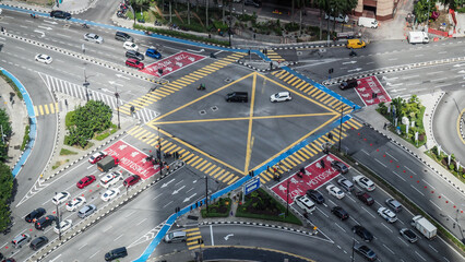 The architecture of Kuala Lumpur in Malaysia
