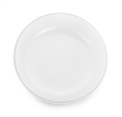 empty bowl isolated on white background.