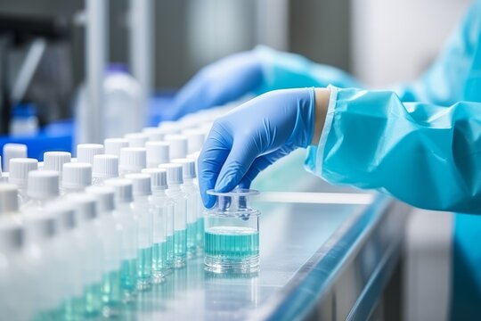 Captura de manos trabajando en un Laboratorio de investigaci&oacute;n. 