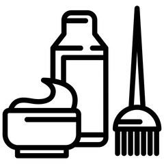 Hair Colors Outline Icon