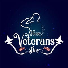Vector veterans day social media template.