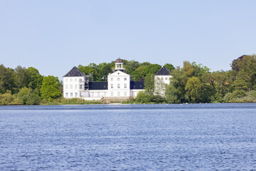 Obraz premium Gråsten Palace (Danish: Gråsten Slot) is located at Gråsten in the Jutland region of southern Denmark. It is best known for being the summer residence of the Danish Royal Family. Denmark 