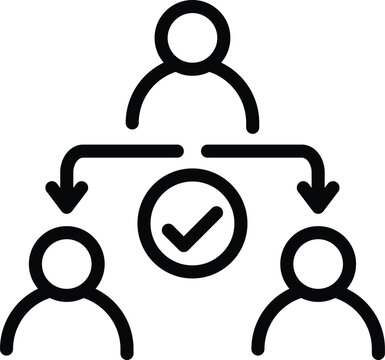 assign work icon vector