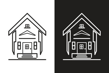 Home logo icon Real Estate, Builder, Construction, Architecture and Building Logos. Vector illustration