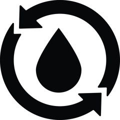Fototapeta premium reuse icon vector