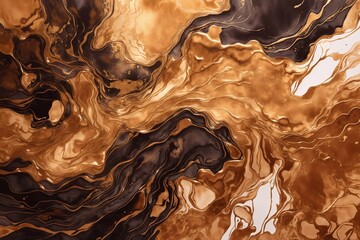 background of a paint, abstract golden and black background, paint swirls in beautiful red and blackgold colors