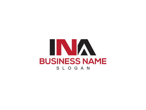 Minimalist Vector INA in Logo Letter Vector For Your Clothing Business
