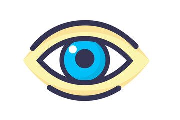 eye icon eye symbol eye logo flat vector
