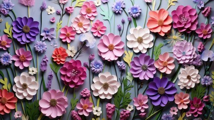 Fototapeta premium colorful flowers background