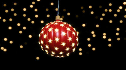 christmas ball with stars