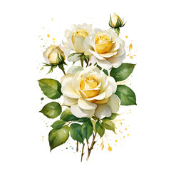 white rose clipart