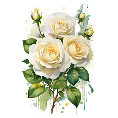 white rose clipart