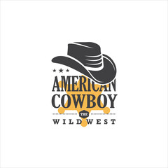 Cowboy Logo Design Vector Image