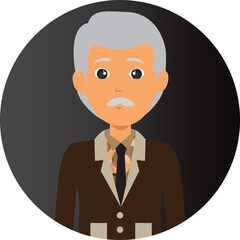 Face vector hand drawn profile