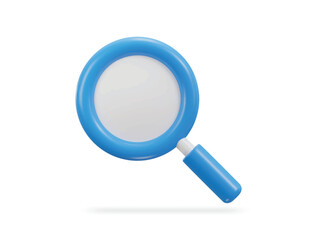 3d Magnifying glass seo icon
