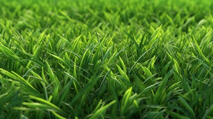 Obraz premium Green grass background. Closeup of green grass texture. Spring nature background