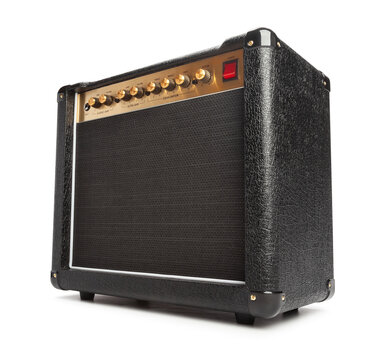 guitar amp path isolated on white