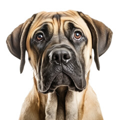 Obraz premium adorable english mastiff dog looking isolated on white