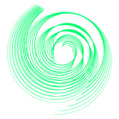 green abstract lines wavy vector illustration eps