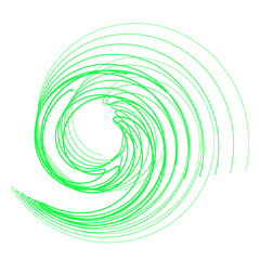 green abstract lines wavy vector illustration eps