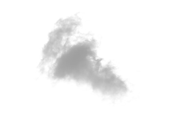Biała chmura, dym. Bez tła  - obrazy, fototapety, plakaty