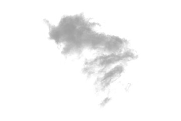 Dym, biała chmura bez tła  - obrazy, fototapety, plakaty