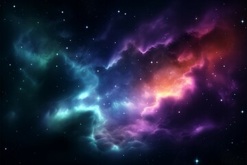 Celestial wonder Nebula painting the night sky with radiant stars