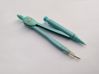 close up of a measuring tool on a white background.