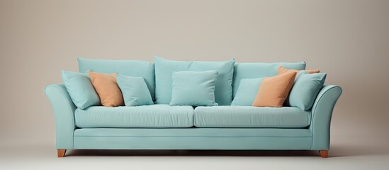 copy space image of with isolated sofa furniture