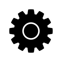 Gear setting icon vector illustration