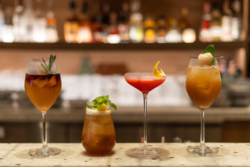 nice and beautiful cocktail for drink at bar