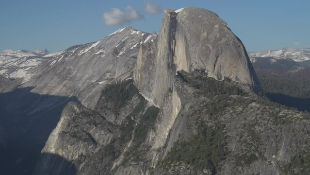 Half Dome a quartz monzonite batholith at the eastern end of Yosemite Valley in Yosemite National Park, California