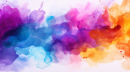 Dynamic Watercolor Splashes Creating a Vibrant Atmosphere, Abstract, Background, watercolor style