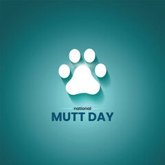 National Mutt Day. Mutt day concept. 
