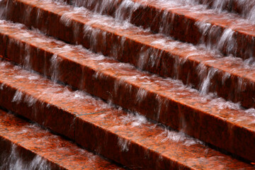 Medium Water over Steps
