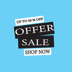 Sale banner template design, Big sale special offer. Vector illustration.
