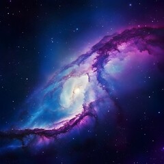 blue and purple space