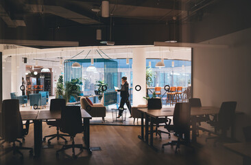 Fototapeta na wymiar Interior of modern creative office