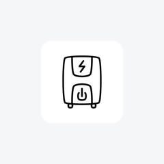 UPS Computer Hardware, Computer Component  Line Style Oultine Icon