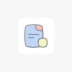 File Computer Hardware, Computer Component  Awesome Lineal Color Icon