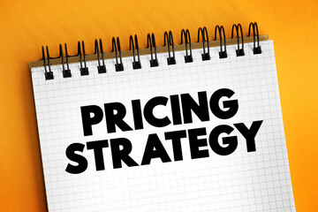 Pricing Strategy text concept for presentations and reports
