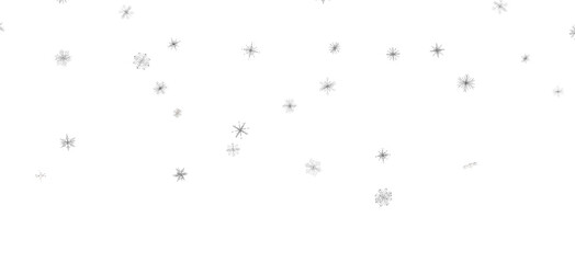 Snowflake Cascade: Mesmerizing 3D Illustration Depicting Descending Christmas Snowflakes