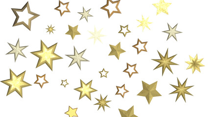 Twinkling Christmas Trail: Exquisite 3D Illustration of Falling Festive Starry Traces